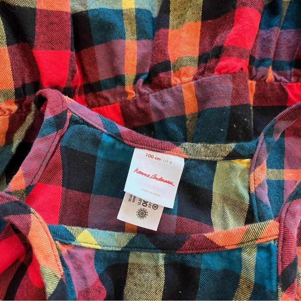 Hanna Andersson vibrant plaid